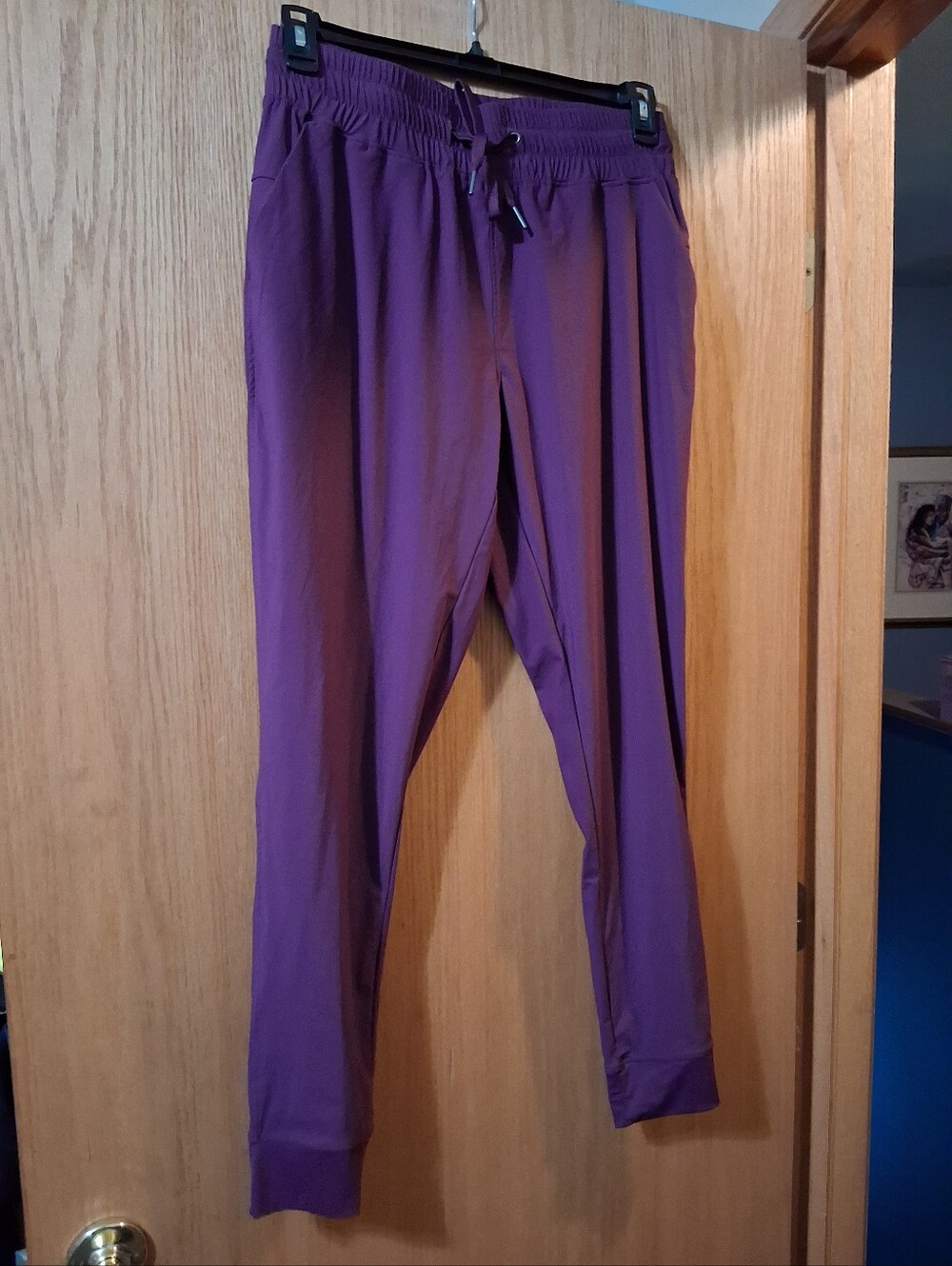Barbell Apparel Ultralight Joggers, Iris, Pockets, Drawstring Elastic Waist, L
